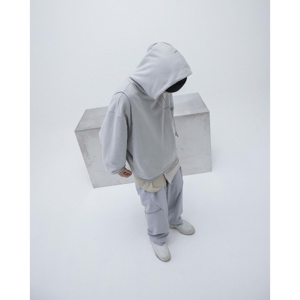 G7-H3 「Ｍantle」 Double-Layer Hoodie #L-GRAY [GOOPI-23AW-JAN-03]
