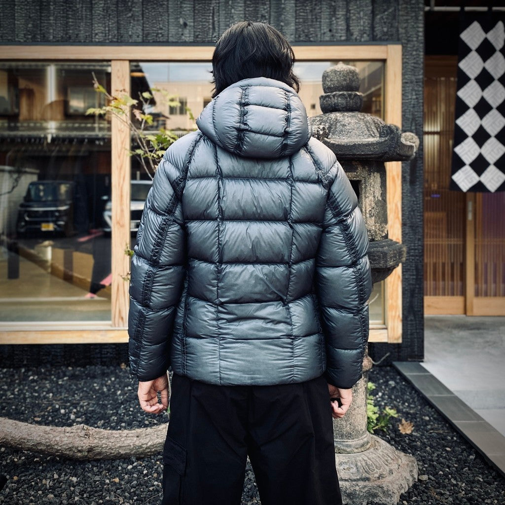 D.D. SHELL HOODED DOWN JACKET #871 ORION BLUE [21CMOW702A -26FWM]