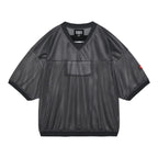 MESH V NECK TOP #GREY [CES25T24]