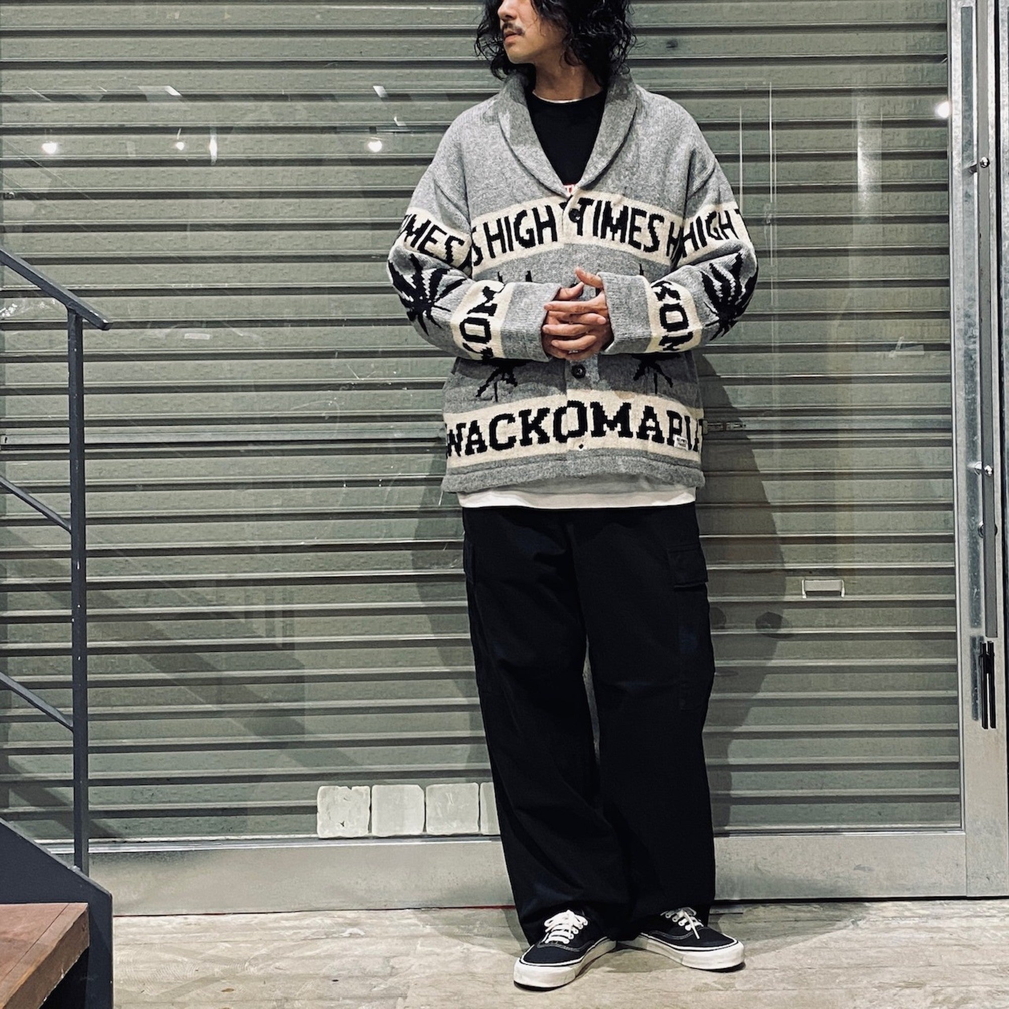 HIGHTIMES | COWICHAN SWEATER #GRAY [HIGHTIMES-WM-KN04]