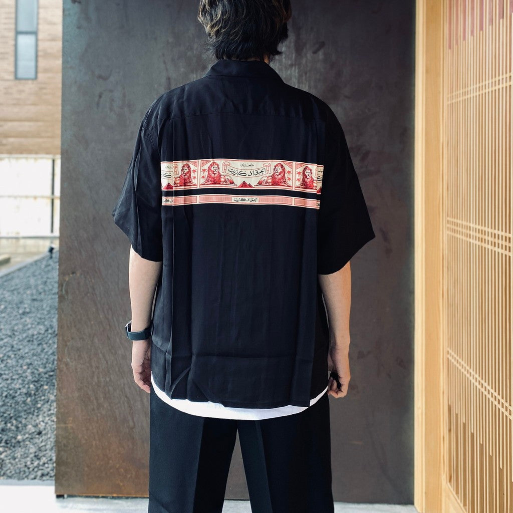 THE PHOENICIAN SCHEME | S/S HAWAIIAN SHIRT ( TYPE-2 ) #BLACK [TPS-WM-HI02]