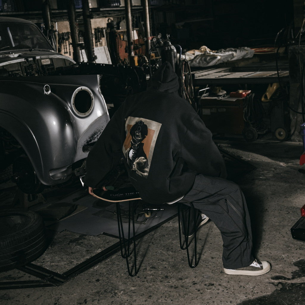 「G7-H1」陰影漆連帽衫#IRON [GOOPI-23AW-OCT-03]