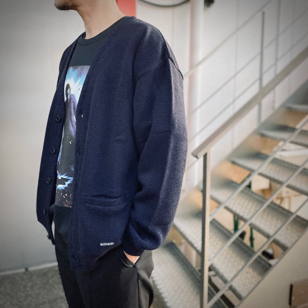 CLASSIC CARDIGAN #NAVY [25SS-WMK-KN02] - cocorozashi 三重県四日市