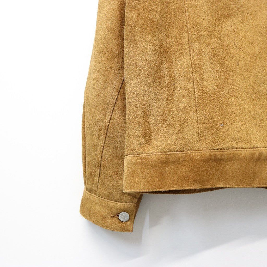 SUEDE LEATHER TRUCKER JACKET ( TYPE-2 ) #BEIGE [26SS-WMO-BL04