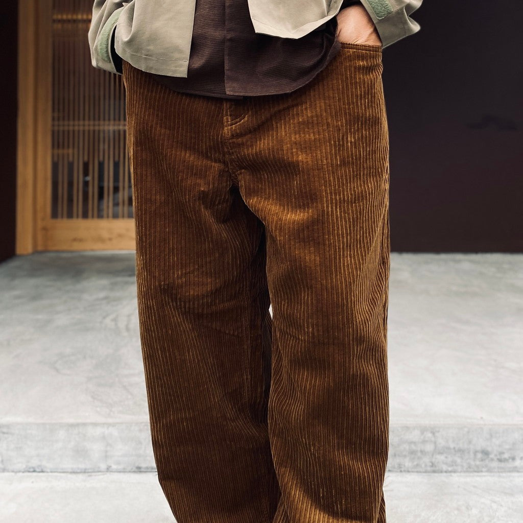 Corduroy Baggy Jeans #Brown [SD26F-PT06]