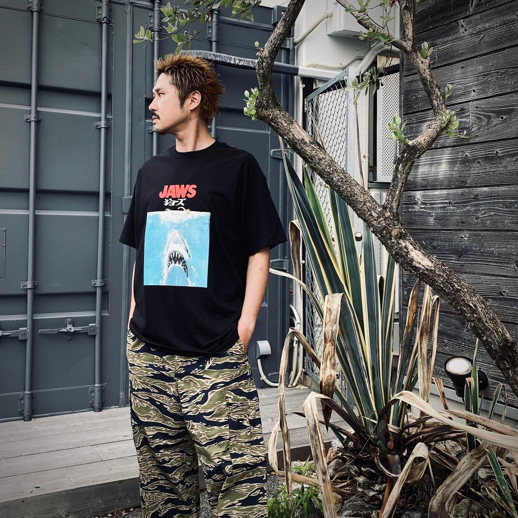 JAWS | CREW NECK T-SHIRT #BLACK [JAWS-WM-TEE01]