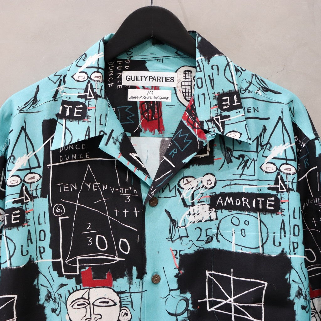 JEAN-MICHEL BASQUIAT | S/S HAWAIIAN SHIRT -TYPE 2- #ONE [BASQUIAT-WM-H