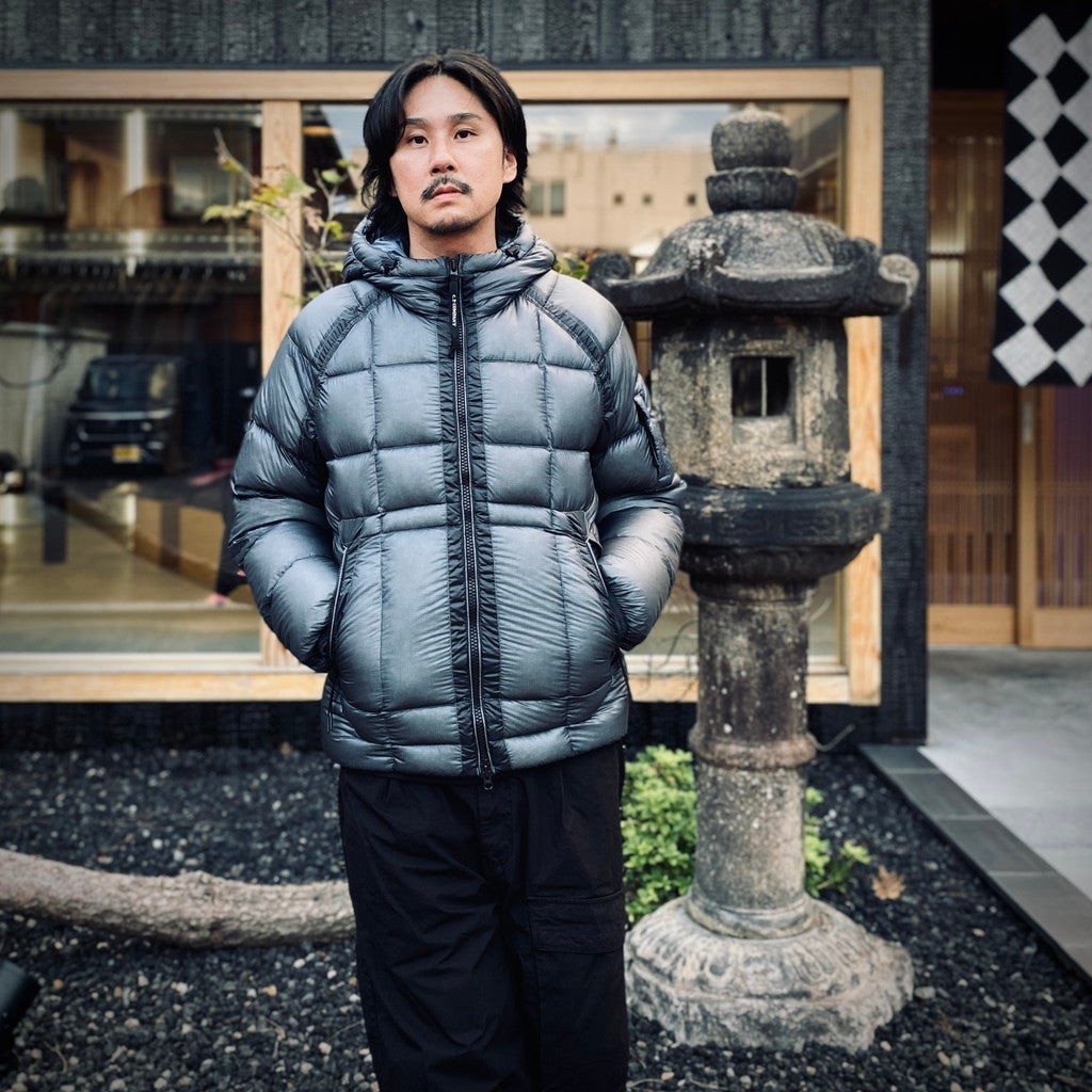 D.D. SHELL HOODED DOWN JACKET #871 ORION BLUE [21CMOW702A -26FWM]