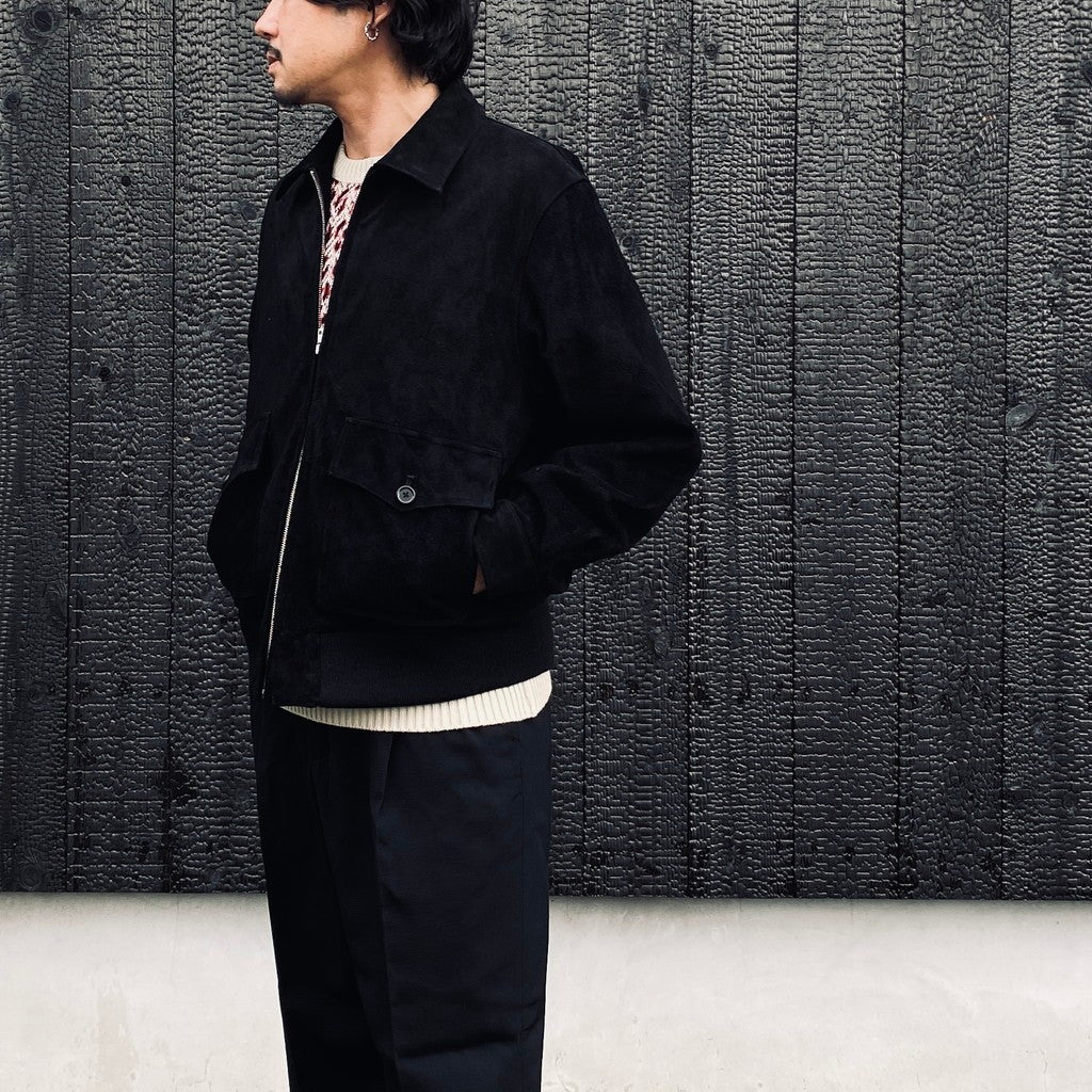 MINEDENIM | STIE lo | SUEDE LEATHER JACKET #BLACK [MDSL-WM-BL01]