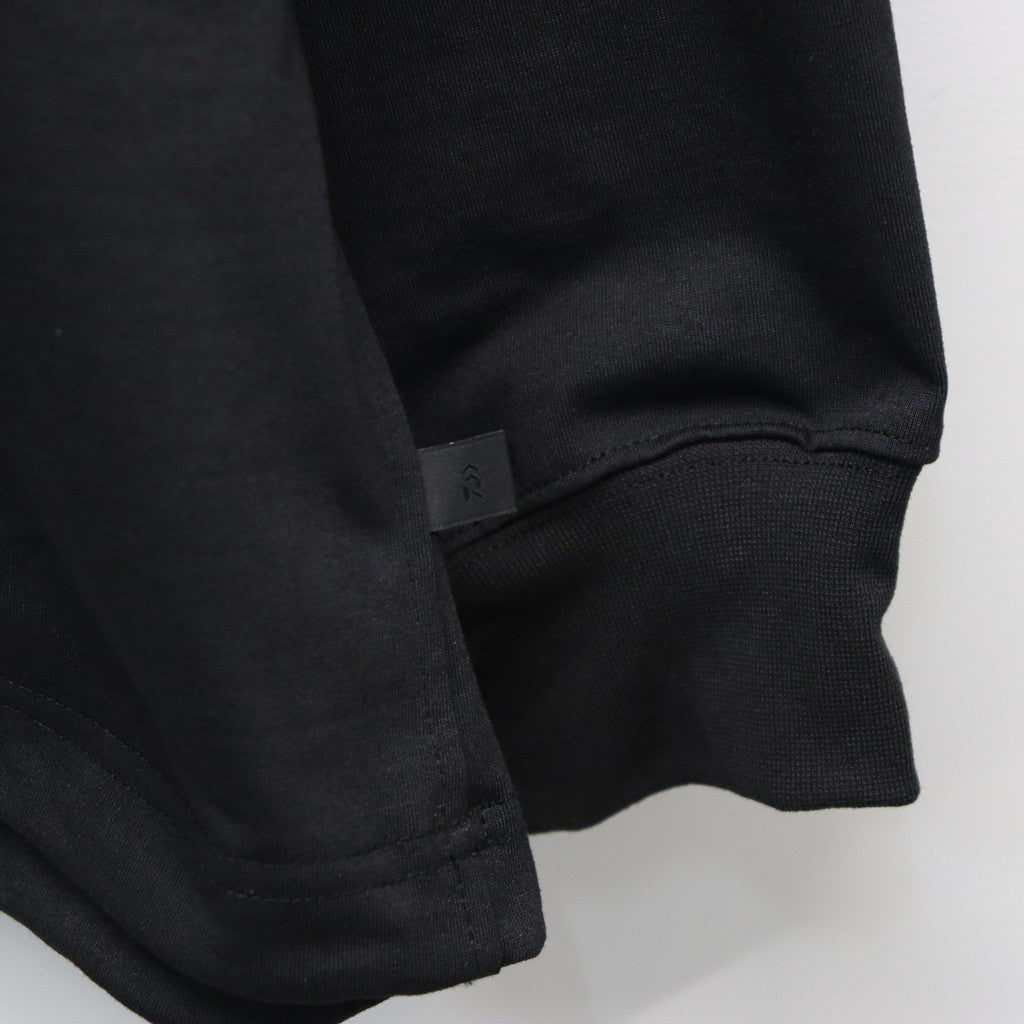 TECH DRAWSTRING L/S TEE #BLACK [BE-34026]