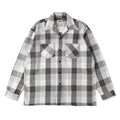 CHECK FLANNEL SHIRT #GRAY×WHITE [BW252-CFS]