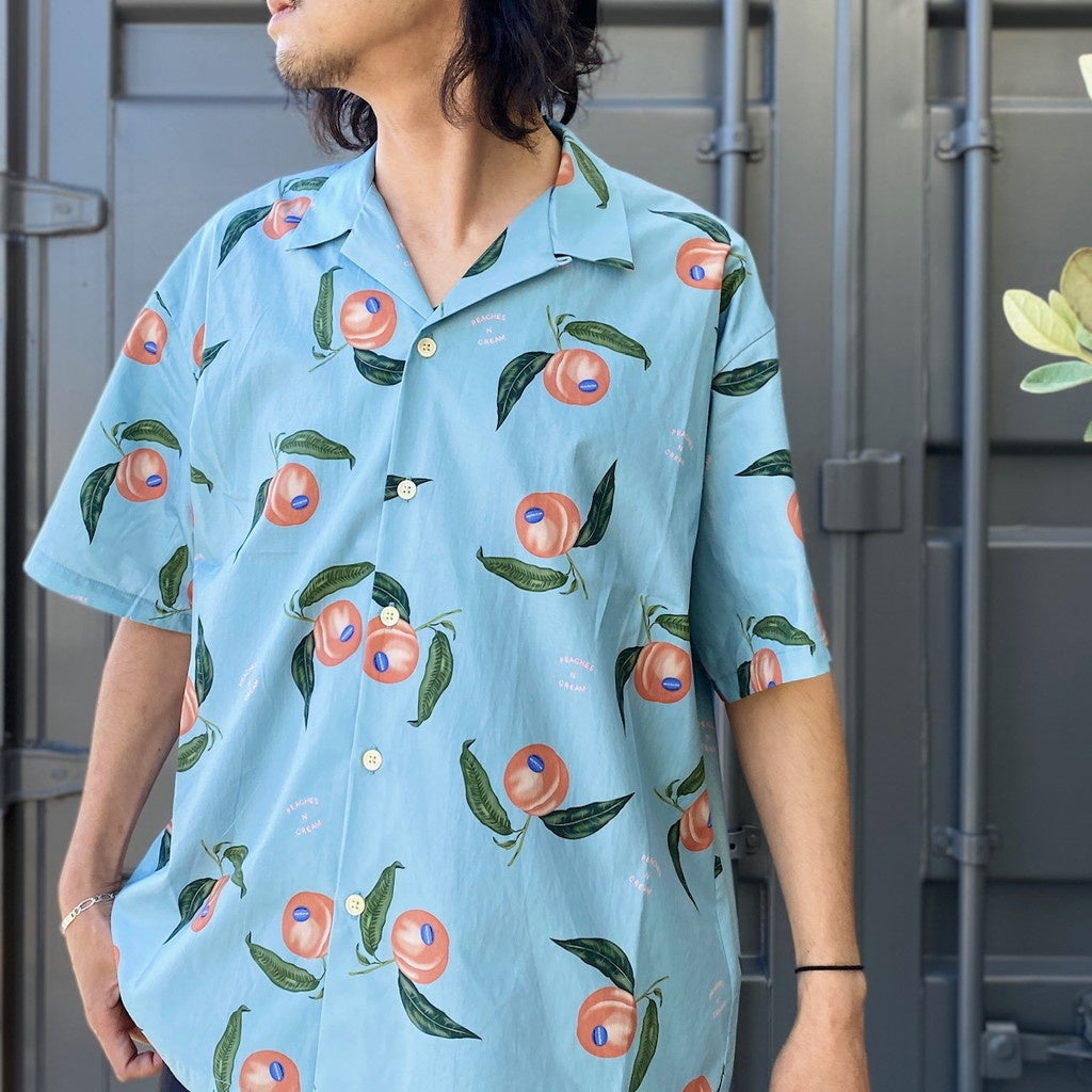 桃子奶油襯衫 #藍色 [SC2410-SH03]