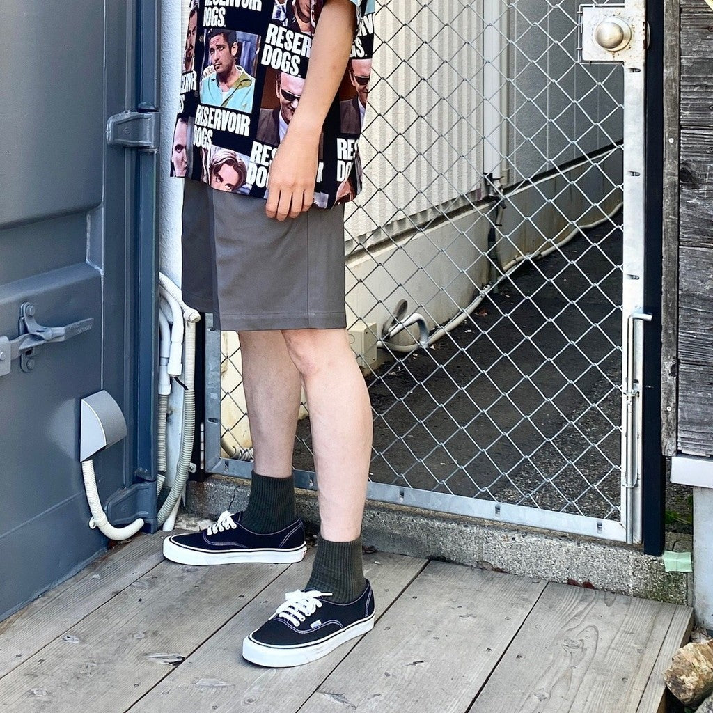 DOUBLE PLEATED CHINO SHORT TROUSERS #GRAY [24SS-WMP-PT12]