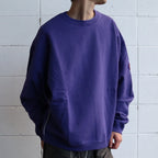 純色寬鬆圓領衫 #紫色 [CES28CS12]