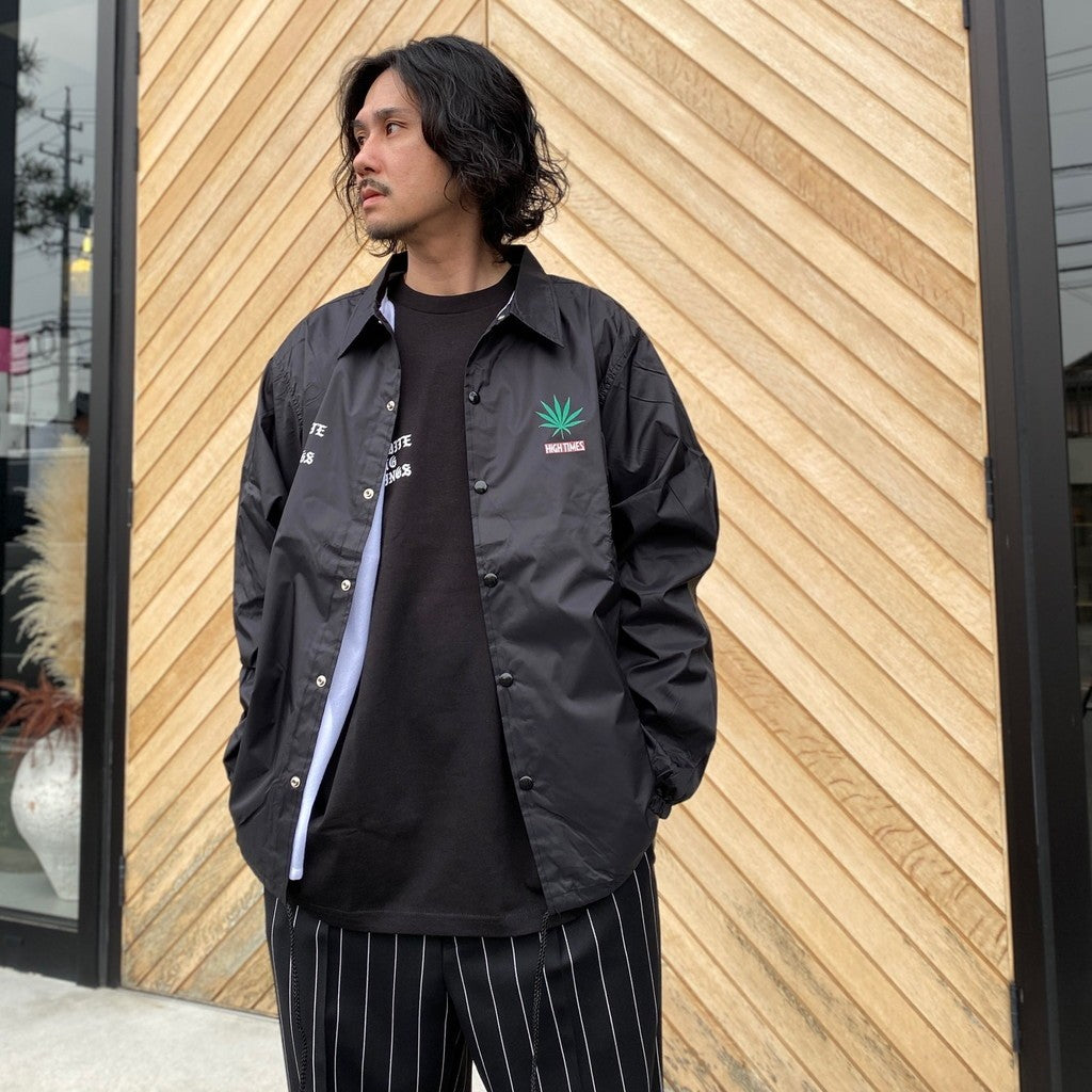 舐達麻 | HIGHTIMES | COACH JACKET #BLACK [NMD-HIGHTIMES-WM-BL01