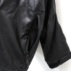 TECH SYNTHETIC SKIN WINDBREAKER JACKET #BLACK [BJ-40025W]