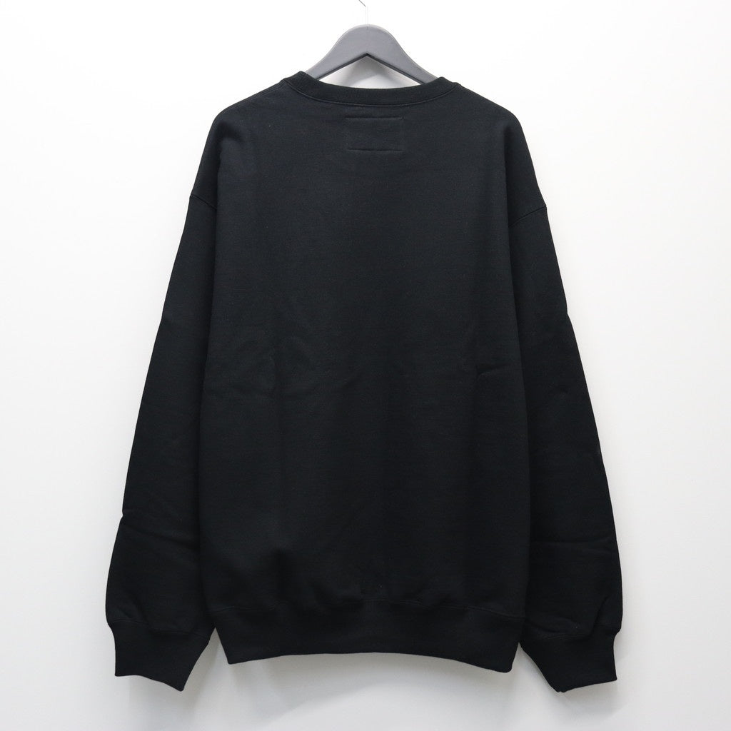 重磅圓領衛衣 #黑色 [25FWE-WMC-SS03]