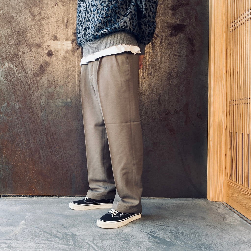 DOUBLE PLEATED CHINO TROUSERS ( TYPE-2 ) #GRAY [25FW-WMP-PT02]_