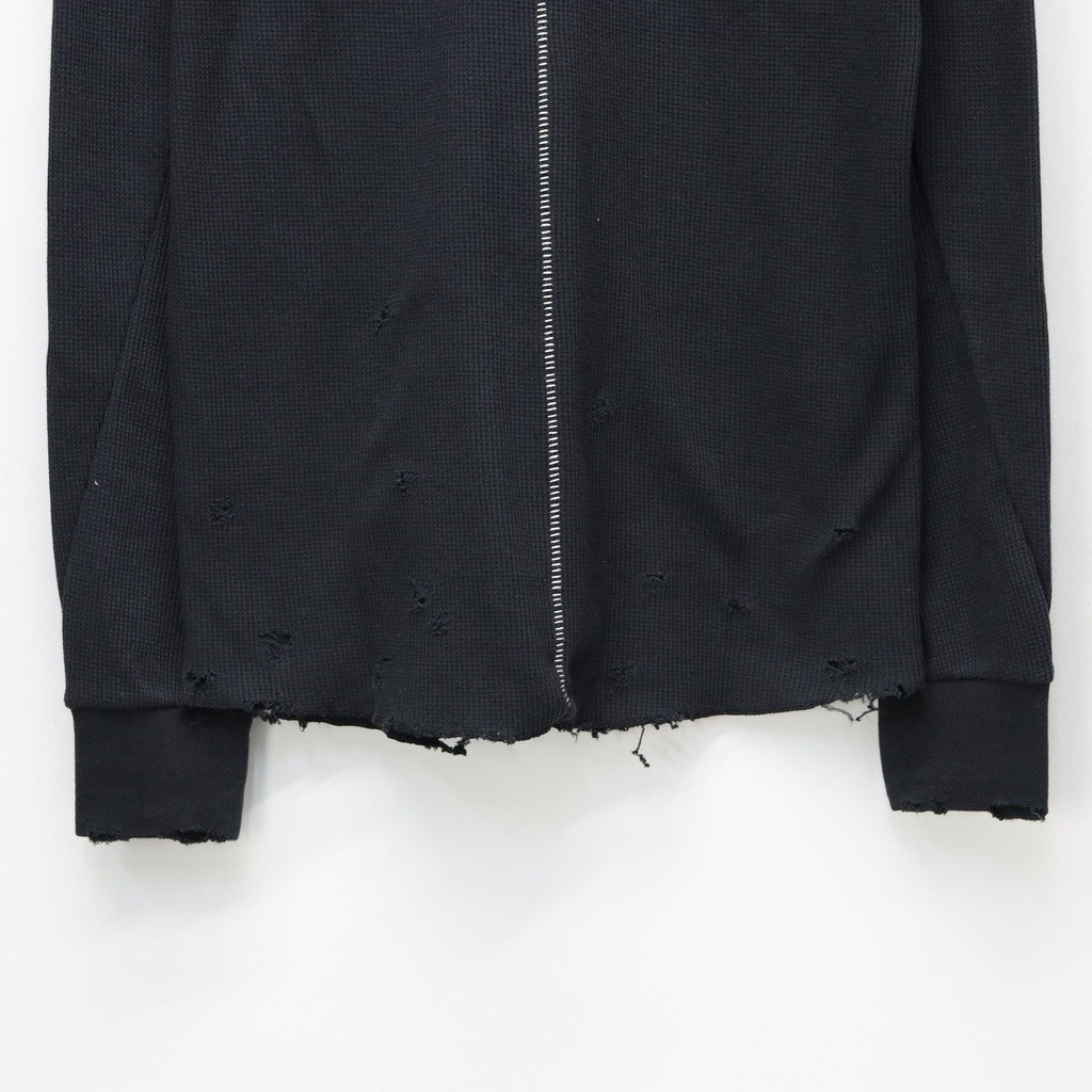 Combat Long Thermal With Damaged (CLASSIC WAFFLE KNIT) #BLACK [M-P2-TP6]