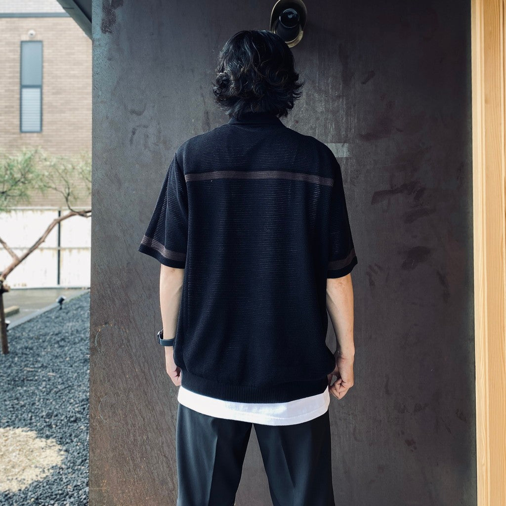KNIT SHIRT ( TYPE-2 ) #BLACK [26SS-WMK-KN02]