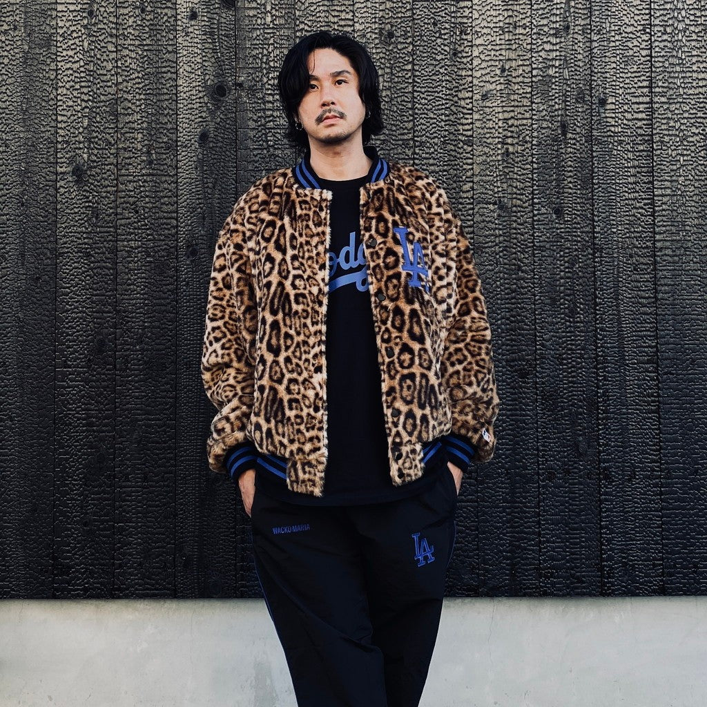 MLB | LA | REVERSIBLE VARSITY JACKET ( TYPE-2 ) #BLACK-BEIGE [MLB-WM-BL02]