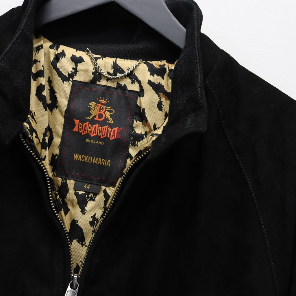 BARACUTA | G9 SUEDE LEATHER HARRINGTON JACKET #BLACK [25FW-WMO-BC01]