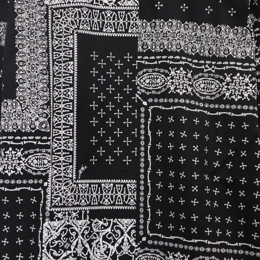 Tadanori Yokoo | Skull BANDANA S/S SHIRTS #BLACK [BV-SH2540110]