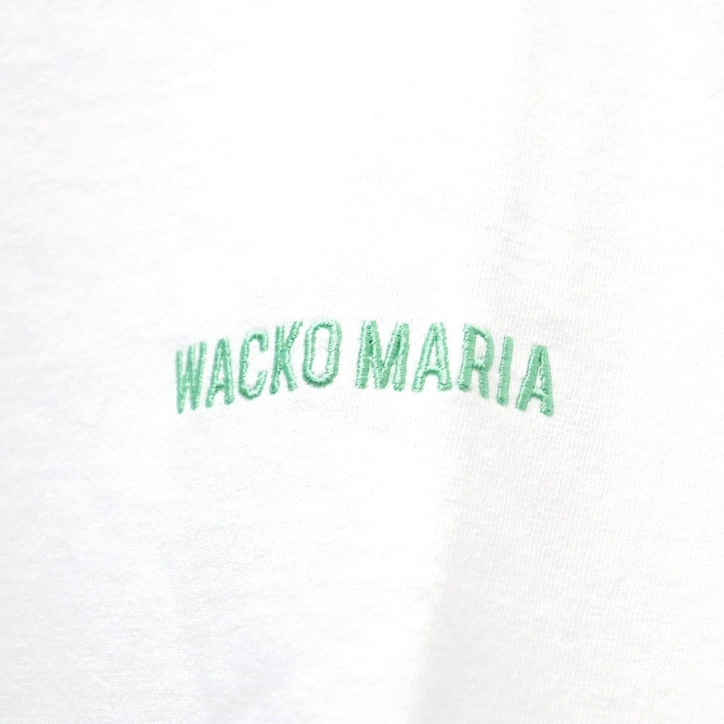 WASHED HEAVY WEIGHT CREW NECK T-SHIRT ( TYPE-5 ) #WHITE/GREEN [26FWE-WMT-WT05]