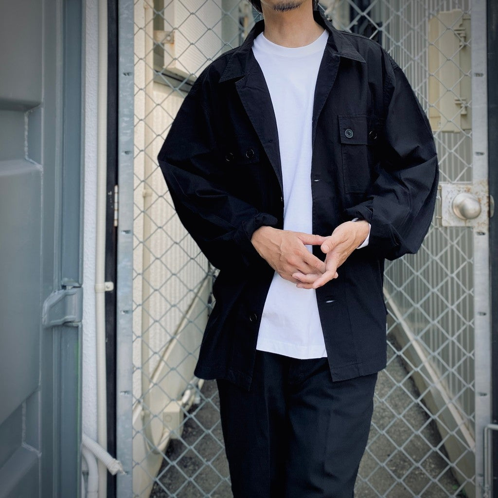 ARMY SHIRT (TYPE-2) #BLACK [25FWE-WMO-ML04]