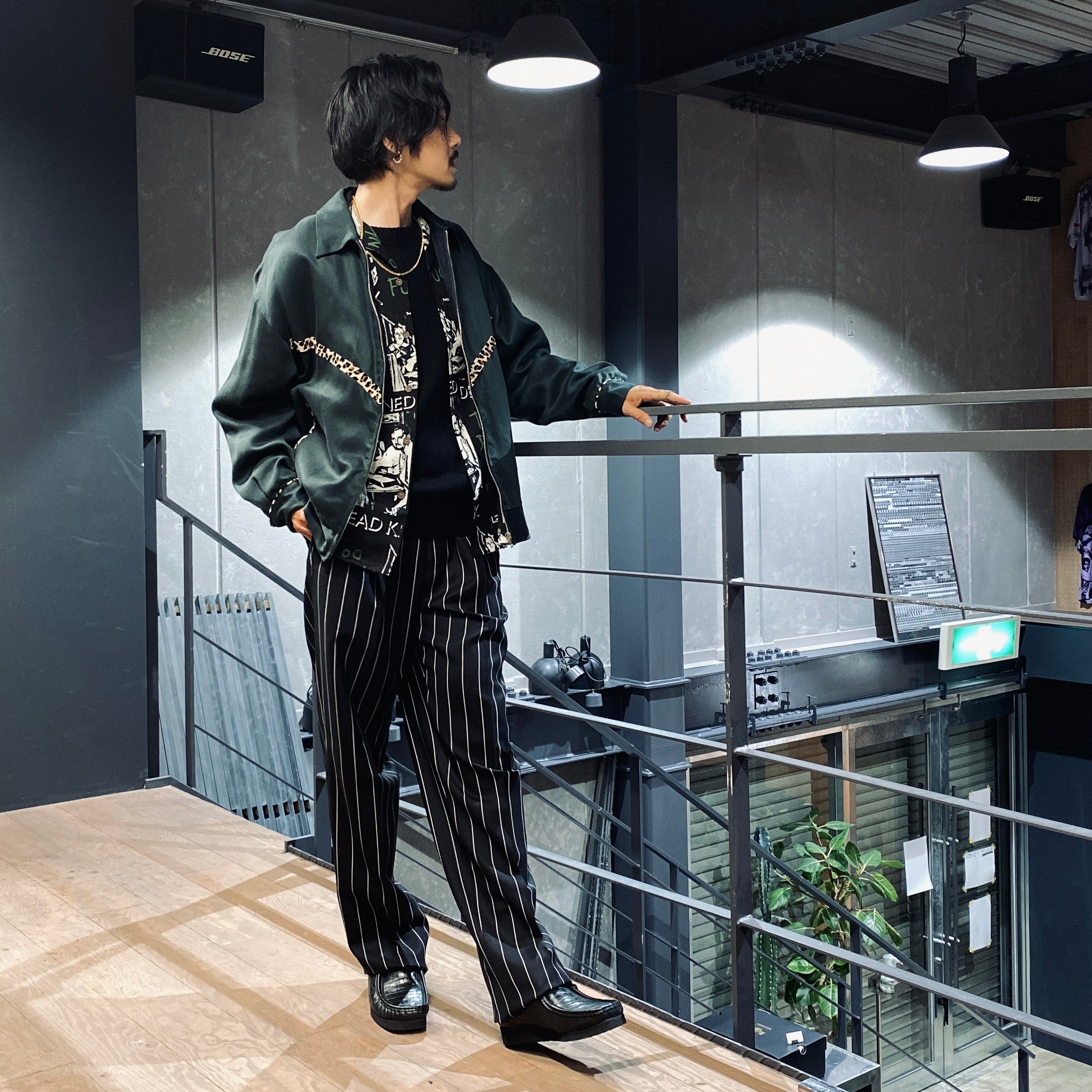 DOUBLE PLEATED TROUSERS #BLACK [23FW-WMP-TR21]