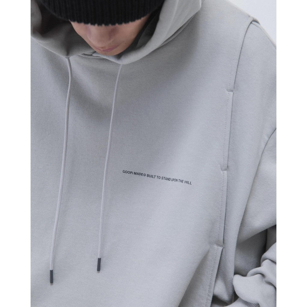 G7-H3 「Ｍantle」 Double-Layer Hoodie #L-GRAY [GOOPI-23AW-JAN-03]