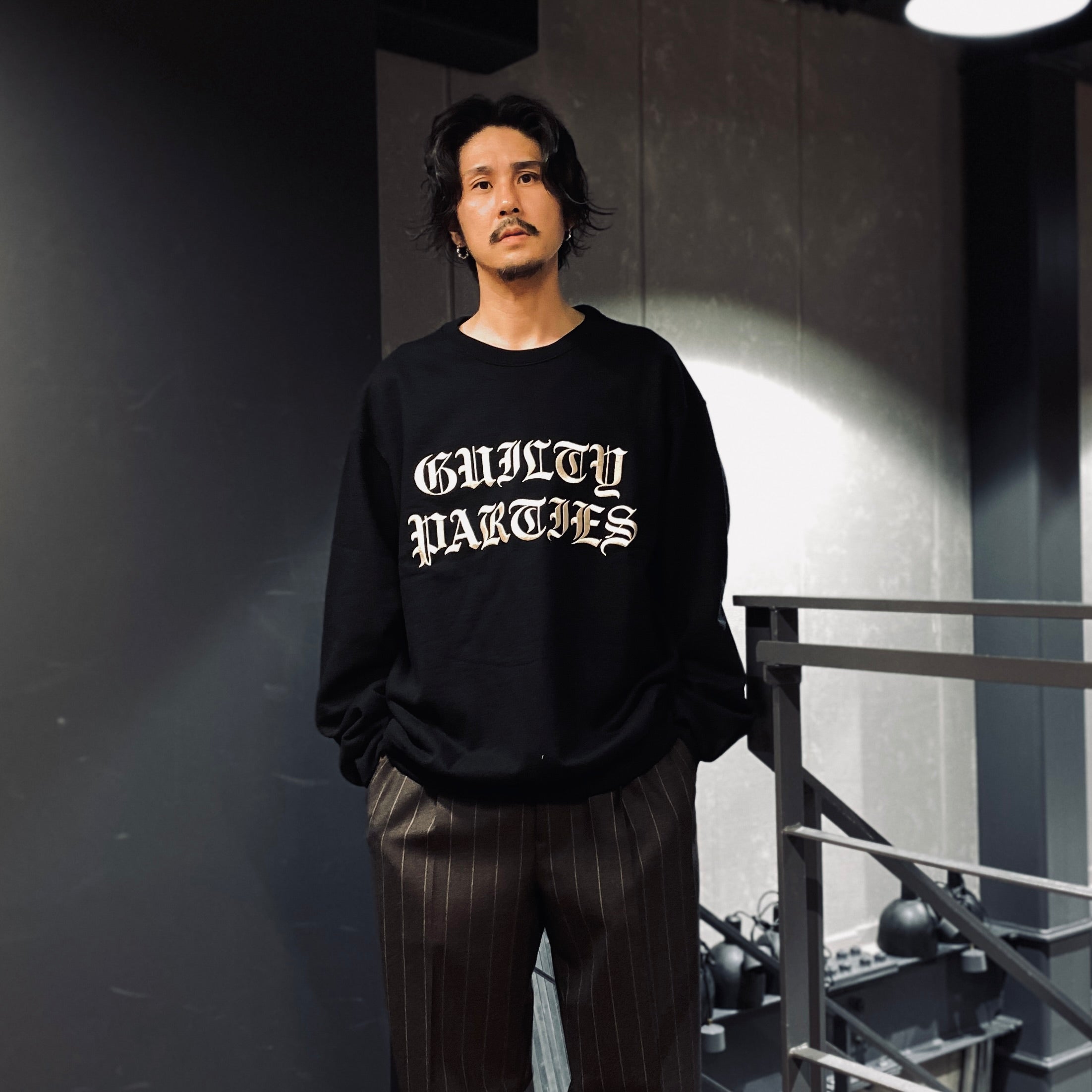 HEAVY WEIGHT CREW NECK SWEAT SHIRT -TYPE 3- #BLACK [23FW-WMC-SS06]