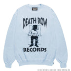 DEATH ROW RECORDS | WASHED MIDDLE WEIGHT CREW NECK SWEAT SHIRT #BLUE [DEATHROW-WM-SS03]