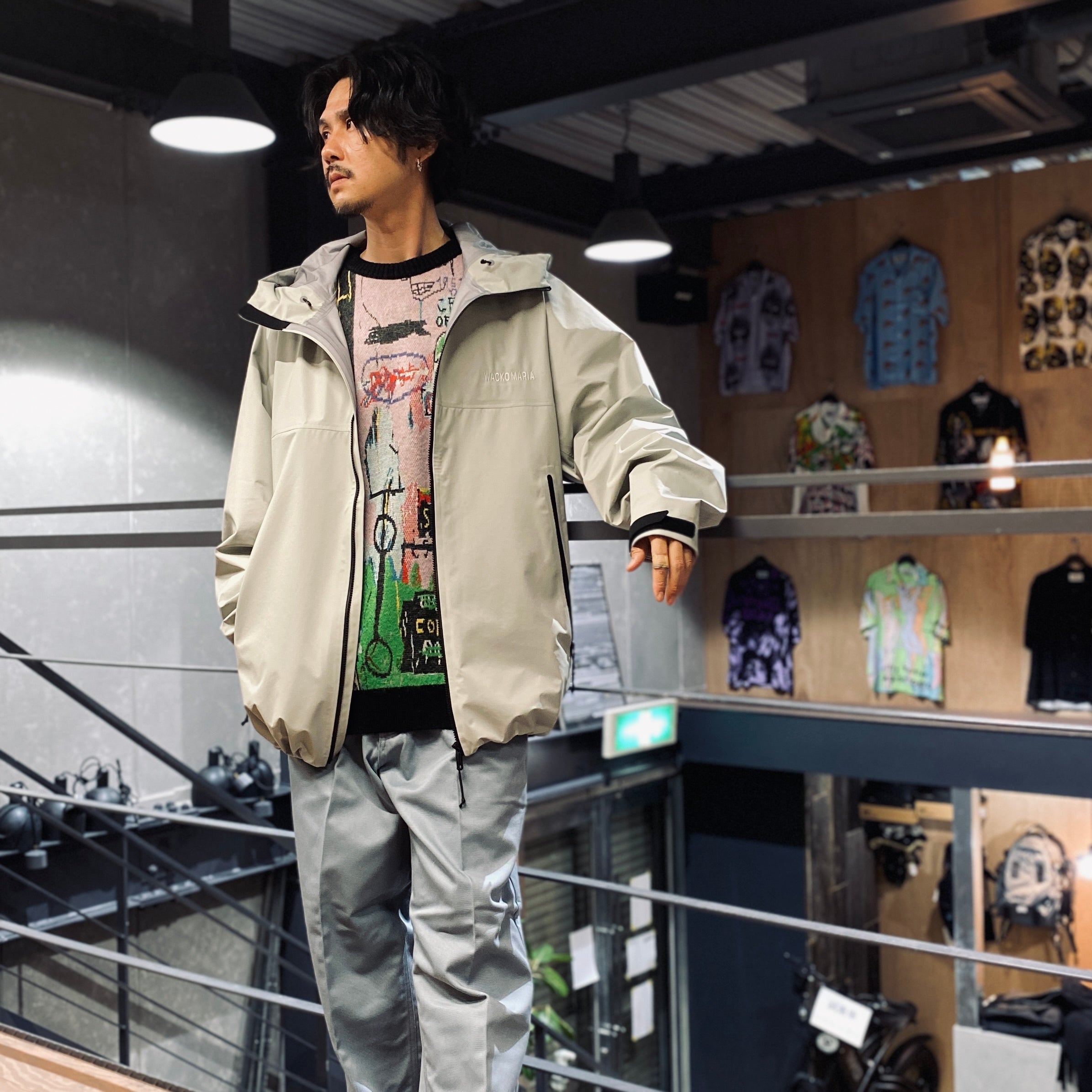 WACKO MARIA | ワコマリア JEAN-MICHEL BASQUIAT | CREW NECK SWEATER -TYPE 3- #ONE [ BASQUIAT-WM-KN03] – cocorozashi