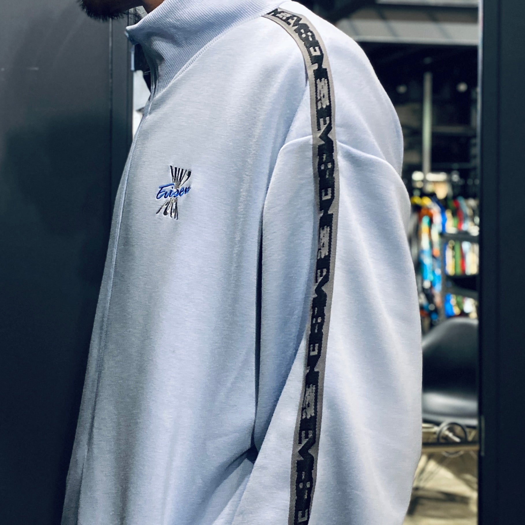 MIND TRACK JACKET #LIGHT BLUE [23FW-JK08]_Evisen Skateboards