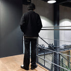 4 STITCHES WIDE SLACKS #BLACK [SC2310-PN06]