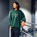 JOHNNY | CREW NECK SWEAT SHIRT #GREEN [JOHNNY-WM-SS01]