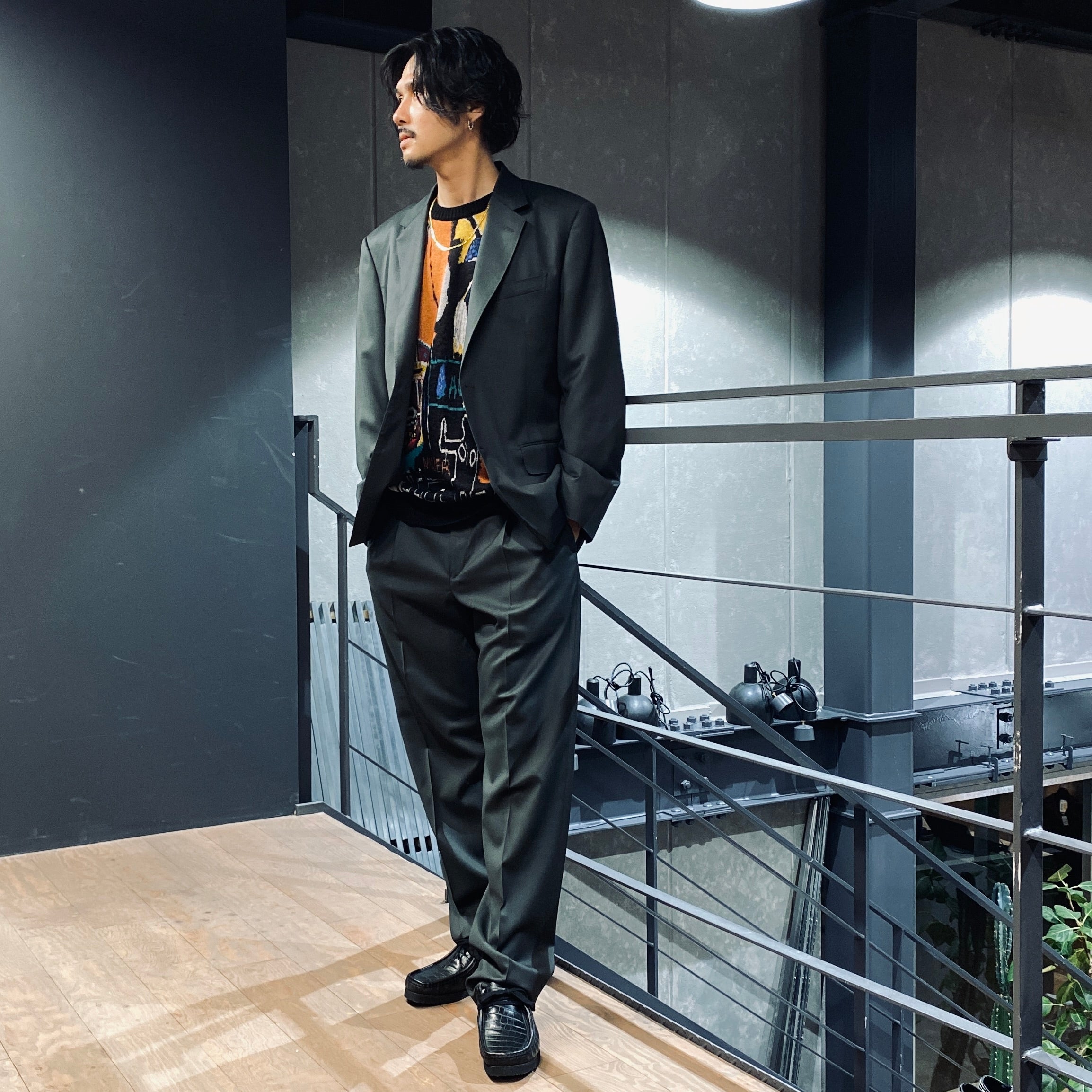 JEAN-MICHEL BASQUIAT | CREW NECK SWEATER -TYPE 2- #ONE [BASQUIAT-WM-KN02]