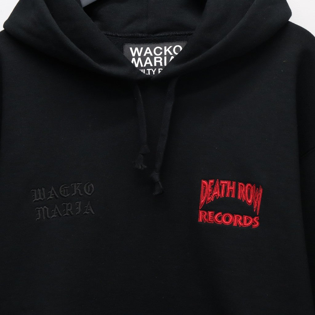 DEATH ROW RECORDS | HEAVY WEIGHT PULLOVER HOODED SWEAT SHIRT #BLACK [DEATHROW-WM-SS05]
