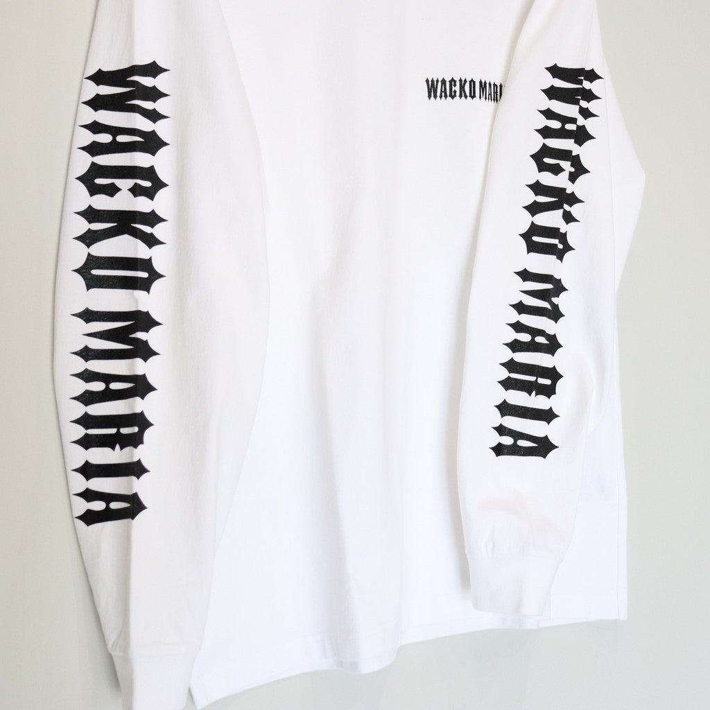 WASHED HEAVY WEIGHT CREW NECK LONG SLEEVE T-SHIRT ( TYPE-1 ) #WHITE [25SS-WMT-LT01]