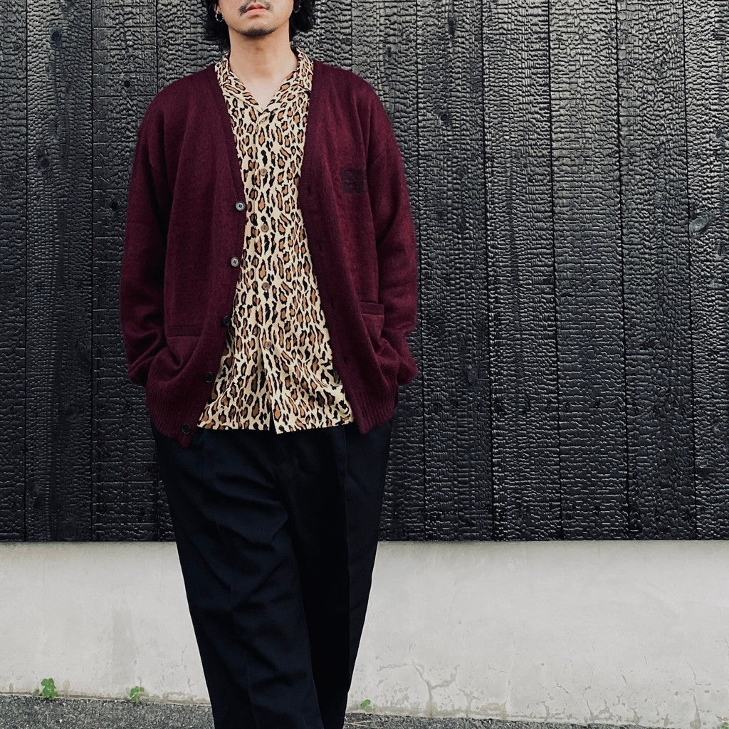 MOHAIR CARDIGAN #BURGUNDY [26FW-WMK-KN09]