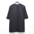 LIGHT FLEECE SHORT SLEEVE SWEATSHIRT #BLACK 999 [20CMSS034A-002246G]