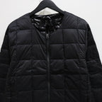 CREW NECK W-ZIP DOWN JKT #BLACK [TAION-104WZ]