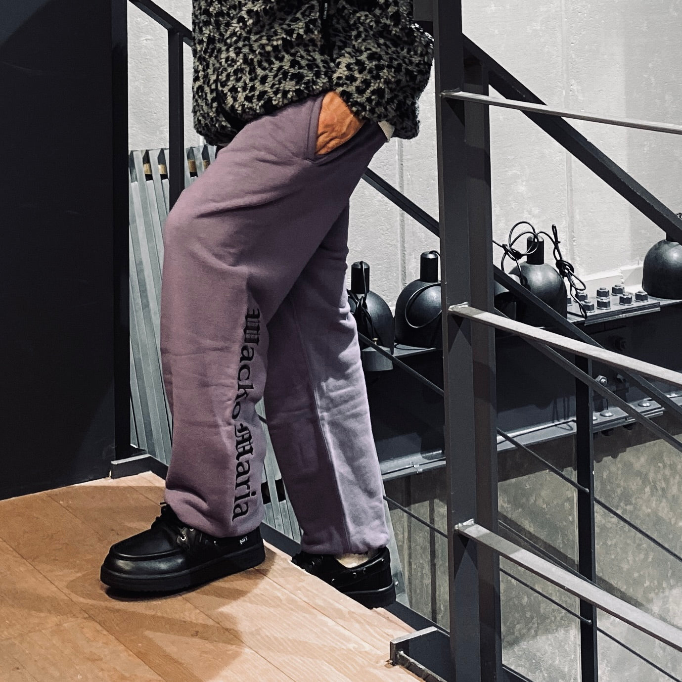 MIDDLE WEIGHT SWEAT PANTS #PURPLE [23SS-WMC-SP02]
