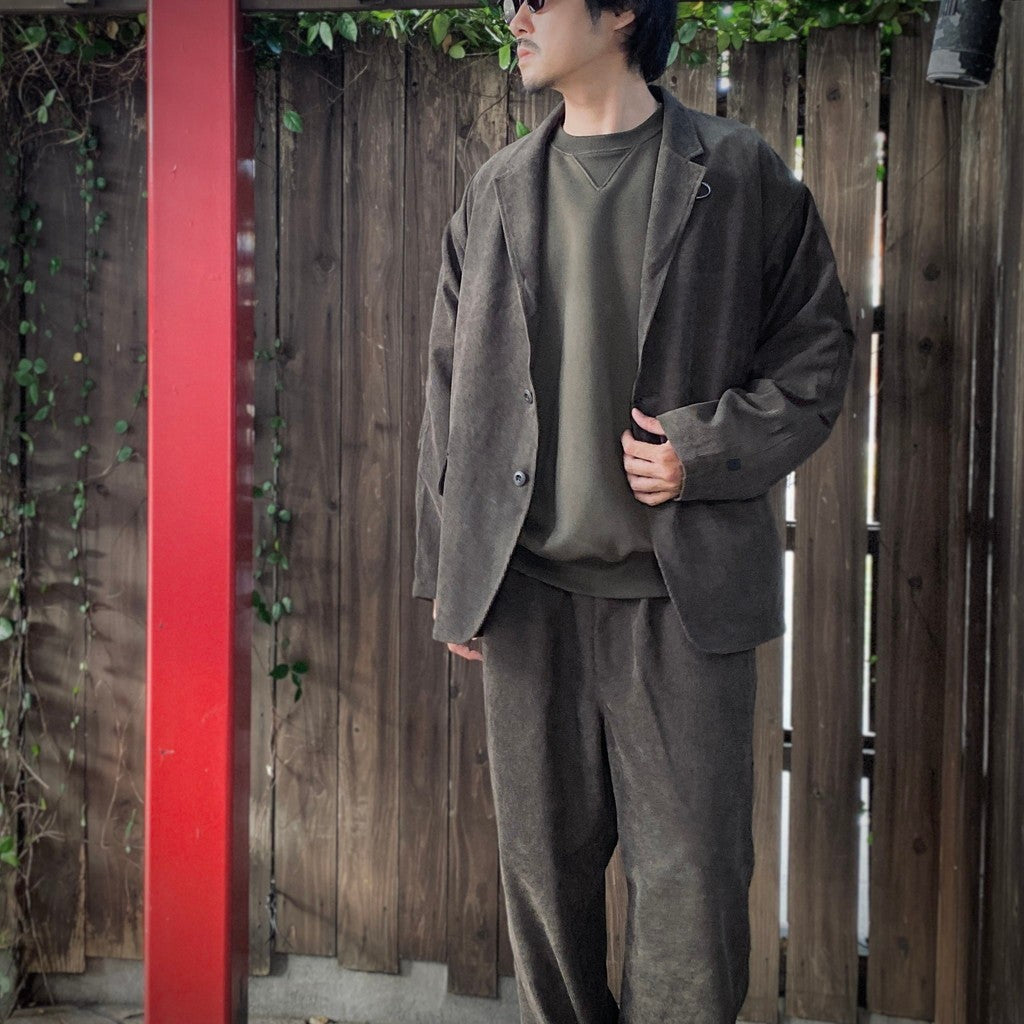 TECH LOOSE 2B JACKET CORDUROY #BROWNKAHKI [BJ-32025W