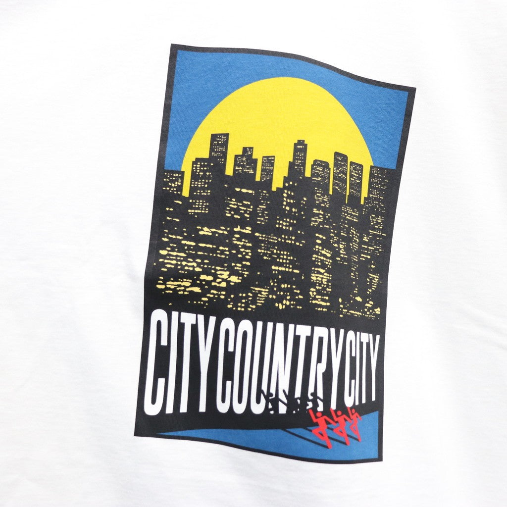 COTTON T-SHIRT_CITY LIGHTS #WHITE/COLOR [CCC-261T003]