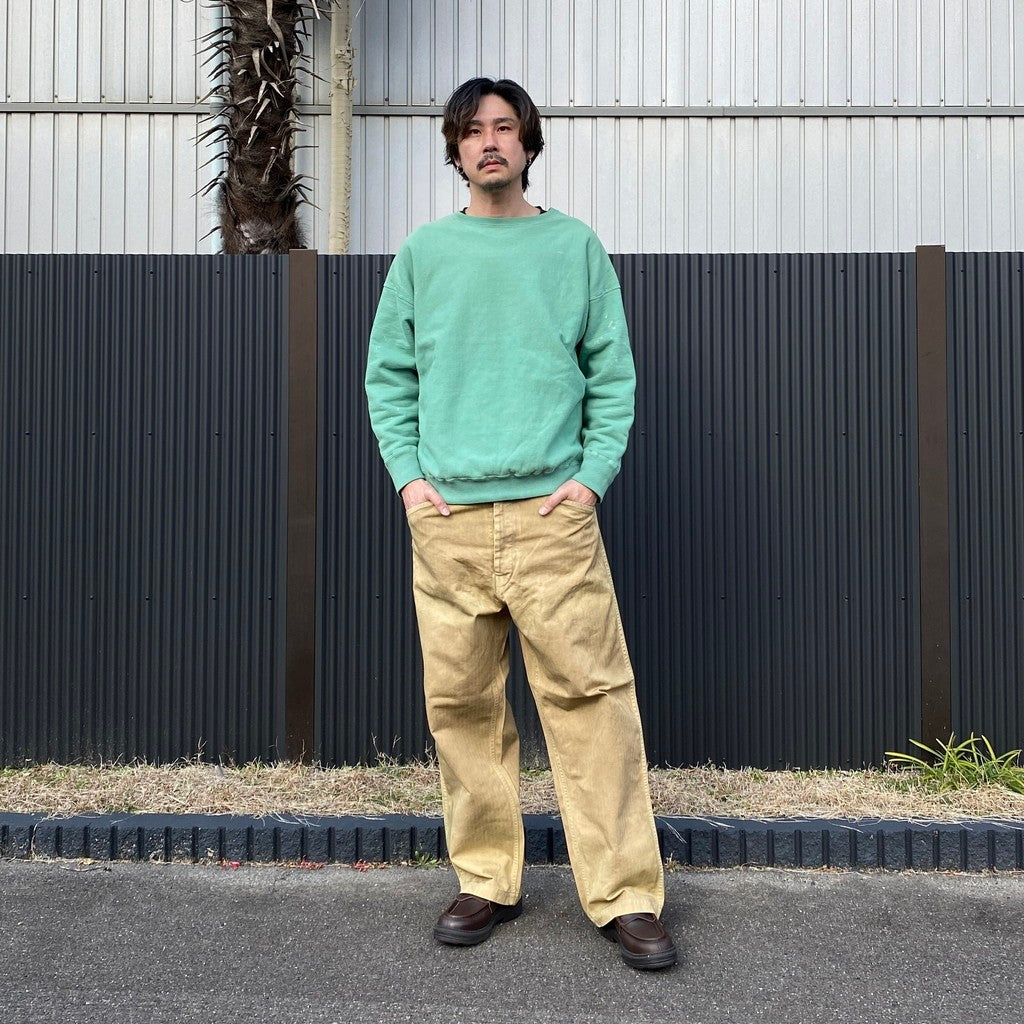 DISTRESSED SWEATSHIRT AGED #GREEN [BW261-DSS]