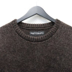 MIX MOHAIR CREW NECK SWEATER #BROWN [26FW-WMK-KN03]
