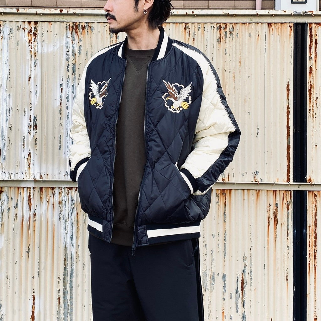 REVERSIBLE 「SKAJAN」 DOWN JACKET #BK×OFF / BK×D.PURPLE [TAION-JK04JS-N1]