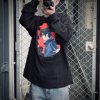 火影忍者 | “佐助”長袖T卹 #黑色 [25SS-FSxNARUTO-01 / FS1698]